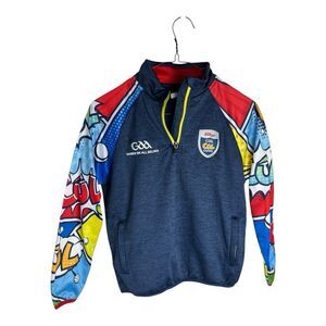 Cul Camps GAA Tracksuit Top Masita Age 8 years Blue with Multicolor Sleeves.